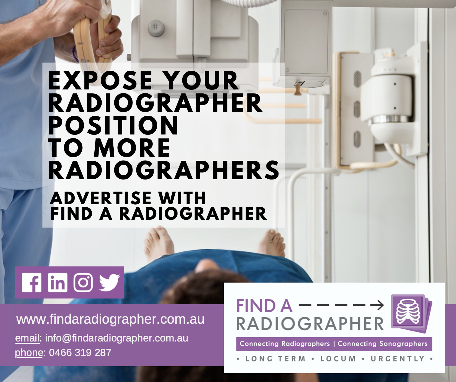 How are we different?... How is our reach further?... - Find a Radiographer